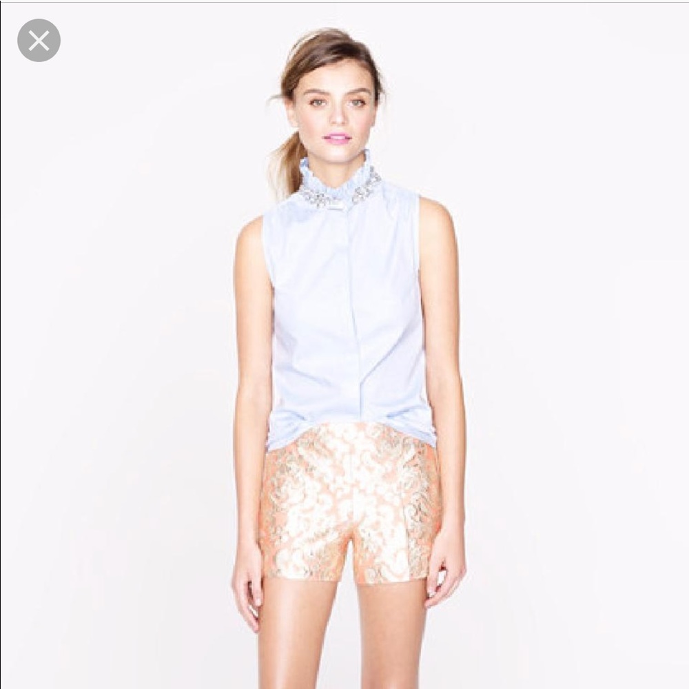J Crew Tilda Jeweled Collar Top
